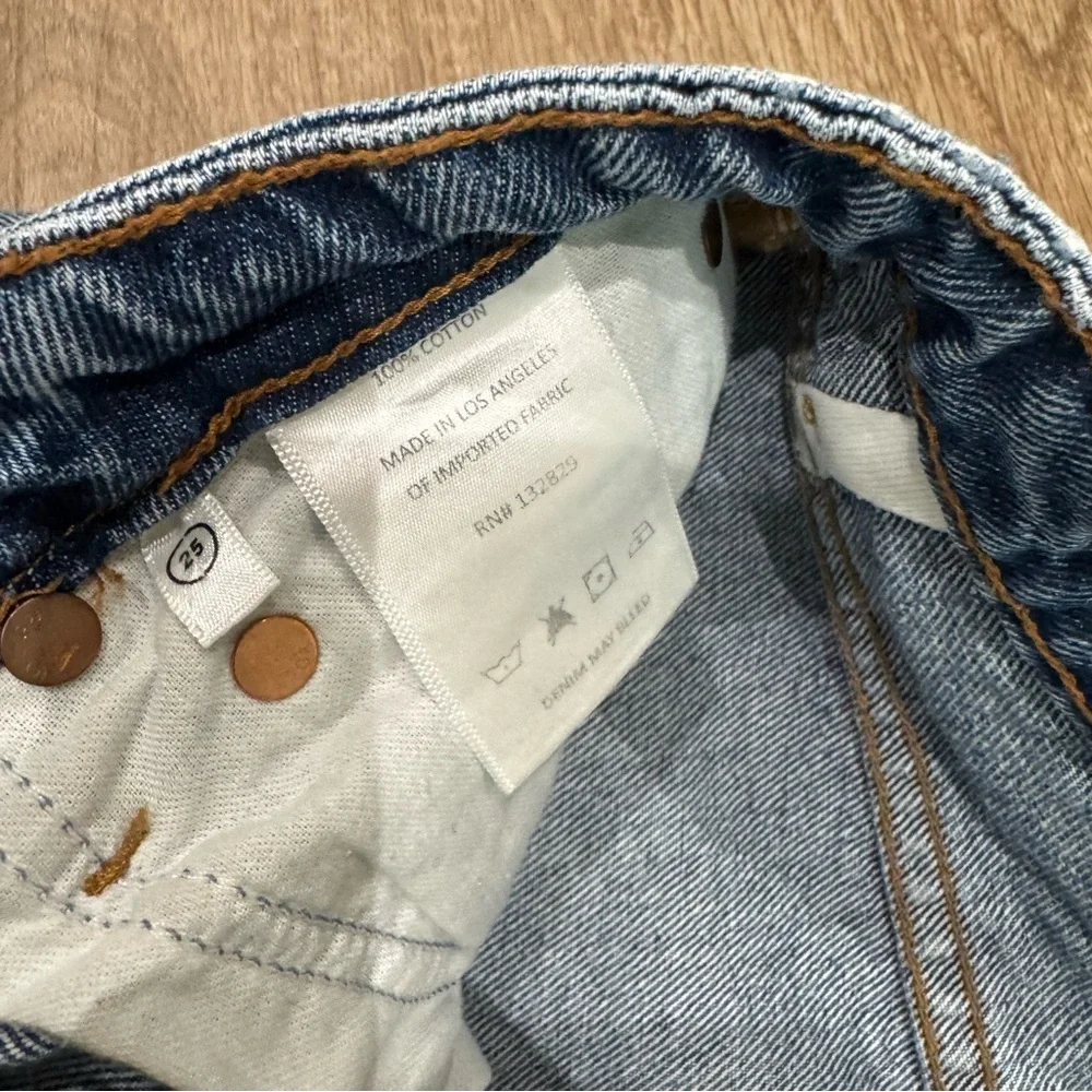 GRLFRND Blue Bootcut High-Rise Jeans